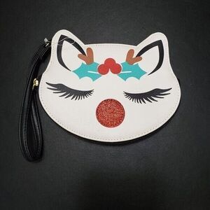 Betsey Johnson reindeer wristlet